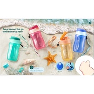 +.6446J'  Tupperware Slim Eco Bottle 310ml with Strap / Tupperware Slim Small Eco Bottle / Free Stra