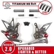 Arashi NINJA Z1000 Z1000SX Ninja1000 2014-2017 Motorcycle CNC Adjustable Rearset Footrest Foot Pegs 