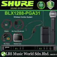 Shure BLX1288/P31 Wireless Combo System with PG58 Handheld Microphone and PGA31 Headset Mic (BLX1288 P31)