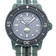 近全新寶珀 x Swatch Scuba 五十噚系列綠色深淵 S035G100 自動機械錶 綠色 1577 [二手] 寶珀男士