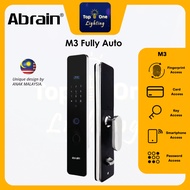 🔥NEW🔥Abrain M3 Fully Auto Stainless Steel Smart Digital Lock Doorlock Password Fingerprint KeyCard S