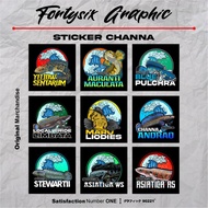 Hologram channa Stickers | Predator Holographic Stickers | Channa Hologram Fish Stickers