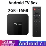 TX3 mini TV box Android 7.1 Allwinner h313 ROM 3D 4G WiFi HD 4K smart media player Android TV box