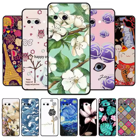For Google Pixel 10a Case 3D Relief Flower Emboss Soft Silicone Funda Google Pixel 10a 5G 3D Cartoon