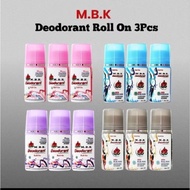 BUNDLING 3 PCS MBK DEODORANT ROLL ON 40 ML MBK DEODORANT/.