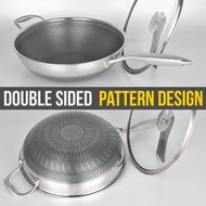 Non-stick Wok / Honey Comb Pan 34cm