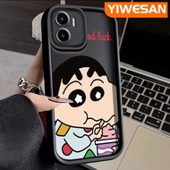 YIWESAN เคสสำหรับ Xiaomi MI Redmi A1 A2ลายการ์ตูนน่ารักเครยอนชินจังใหม่ซิลิโคนเคสมือถือกันกระแทกรวมทุกอย่างฝาครอบป้องกันเลนส์กล้องเคสนิ่มเรียบง่าย