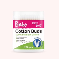 BZU BZU BABY COTTON BUDS(100% PREMIUM COTTON) 200PCS