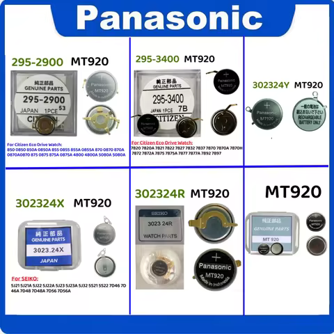 Original Panasonic MT92 Battery Kinetic Energy Rechargeable Batteries 295-2900 295-3400 302324X 3023