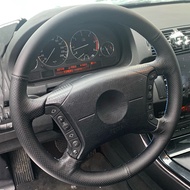 Custom Original Car Steering Wheel Cover For BMW E46 318i 325i E39 E53 X5 Leather Braid For Steering Wheel DIY Sewing
