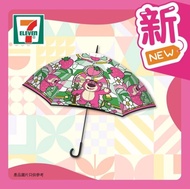 7-Eleven 7-11 迪士尼 Disney  直遮 草莓熊 勞蘇 透明遮 / 透明雨傘 / 玻璃彩繪風 透明長雨傘