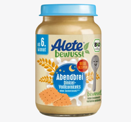 Hũ dinh dưỡng Alete Đức lọ 190g ăn dặm cho bé. Date 2026