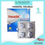 Panadol Soluble Lemon Flavour 500mg Paracetamol strip (4's)