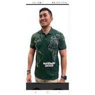 MENS POLO SHIRT GLOBE MAP