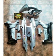 HITAM Fiz R F1z R Fiz R Body Cover silver black, YAMAHA F iz R smooth Body Set Cover