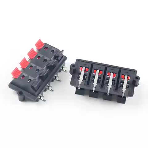 WP External Banana jack 8Pin Speaker Amplifier Wire Clip Audio Socket WP8 8 Pole LED Spring Terminal