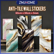 【Hot-item】 Marble-effect self-adhesive waterproof wall tiles sticker multi-piece Wallpaper ZMJ-018