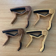 KAYU Capo Imported Strong Rosewood Wood Pattern Kapo Electric Acoustic Guitar Ukulele Aluminum Alloy