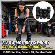 4pcs Safety Knee & Elbow Protective Guard Set Motorcycle Racing Protector Pad