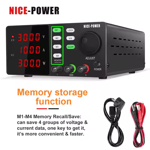 Lab Power Supply Adjustable 30V 10A Voltage Regulator Stabilizer Bench Power Source DC Power Supply 