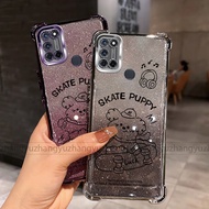 Case for Realme c3 5 5i 6i C17 7i 7 8 4G PRO phone case scooter puppy four corner glitter paper sili