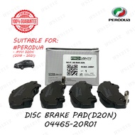 🇲🇾ORI NEW🔥 PERODUA FRONT BRAKE PAD MYVI 2018 BEZZA 2023 AXIA 2023 DNGA DISC BRAKE PAD 04465-20R01