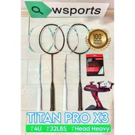 Original Klint TITAN PRO X3 Badminton Racket 33LBS