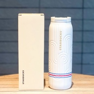 [Quality Assurance] Starbucks Cup Summer Seaside Stainless Steel Thermos Cup Wave Sailor Outdoor Travel Accompanying Water Cup Mug-----Donghua Preferred Store A6VY