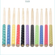 YAAN 1 Pair Anti-Slip Jazz Drumstick Wrap Drum Stick Heat Shrink Tube Wraps for 7A 5A 5B 7B Drumstic