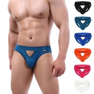 BRAVE PERSON Men's Sexy Briefs Jockstrap Underwear Thongs Hollow Out Underpants Men Briefs Panties