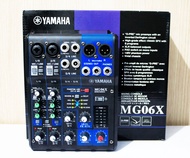 MG06X มิกเซอร์อนาล็อก Mixer 6 Input (2 mono + 2 stereo) 1 Stereo Bus  Effects
