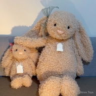 Jellycat 25 Gold Label New Product Shy 31cm51cm Golden Curly Bonnie Rabbit Doll Cute Influencer Doll