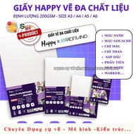 [ Tam Tam ] Happy Drawing Paper 200gsm, Multi Purpose Paper 200gsm