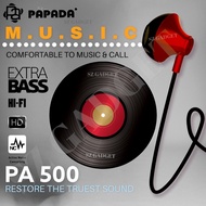 PAPADA PA500 SUPER BASS & HIFI METAL EARPHONE HIFI HEADPHONE PAPADA EARPHONE METAL HEADPHONE SUPER B