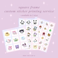 [daelystudio] square frame custom sticker printing service