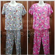 Women Pyjamas Hello Kitty Free Size | Baju Tidur Wanita Perempuan Dewasa