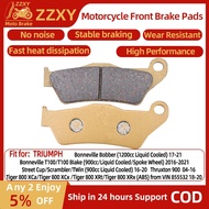 1 Pair Motorcycle Accessories Ceramic Fiber Front Brake Pads For TRIUMPH Bonneville Bobber 17-21 Tig