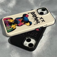 Colorful Fashion Violent Bear Pattern Phone Case Compatible for IPhone 15 14 13 12 11 Pro Max X XR X/XS Max 7 8 Plus Exquisite Beautiful Appearance