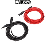 HOUEVIYS  Extension Cable, 4mm² Diameter 12AWG Wire  Panel Wire, Waterproof Black 3 Meter + Red 3 Me
