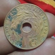Koin 1 Cent bolong tahun 1942 kode 16