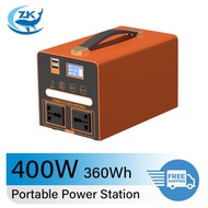 power station 400W 360Wh Power box เครื่องปั่นไฟ220v แบต UPS  lefipo4 แคมป์ปิ้ง แบตสำรองสำหรับแคมป์ป