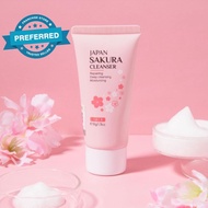 Japan Sakura Foam Cleanser Face Wash Control Brightening Skin Care X0U1