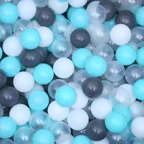 50pcs Blue Ball Pit Balls Ocean Balls for Babies Ball Pit Children Soft Plastic Pool Balls Parties P