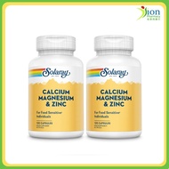 SOLARAY CALCIUM MAGNESIUM & ZINC CAPSULE 2X120S