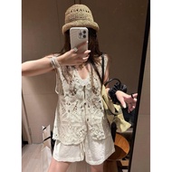 [Old Money Vest] Hollow Crochet Texture Summer Layered Vest - CM67425