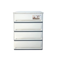 Meymey_Mall-UP ตู้ลิ้นชักท็อปไม้ 4 ชั้น 42x63x90 ซม. รุ่น SUMO-WOODTOP สีเทา-หินอ่อน ถูกจริงไม่จกตา