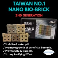 Taiwan No 1 Nano Brick (1 box - 20 pcs) High Performance Nano Bio Brick Filter Media Bacteria House