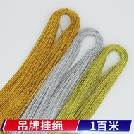 1mm thick Gold wire silver rope tag thick Gold wire silver rope tag20260326