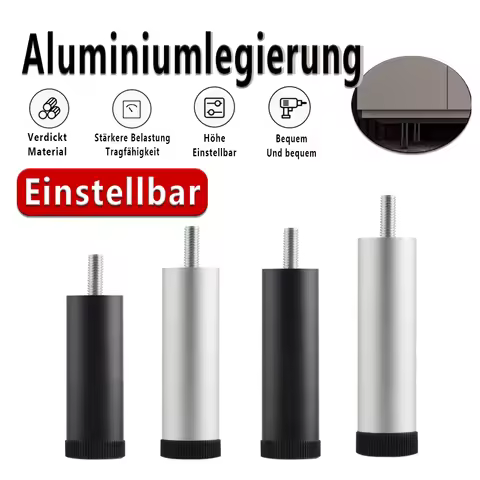 M8~M10 1PCS Adjustable Furniture Leg Aluminum Alloy Table Legs For TV Cabinet,Wardrobe,Raised Refrig