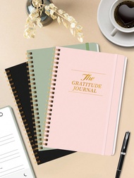 1pc Daily Gratitude Journal, Simple 5 Minutes Daily Planner For Happiness, Mindfulness & Reflection,